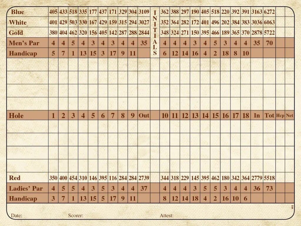 Course Rivermoor Golf Club Course Rivermoor Golf Club